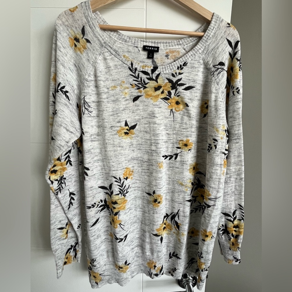 Torrid Floral Sweater 1X